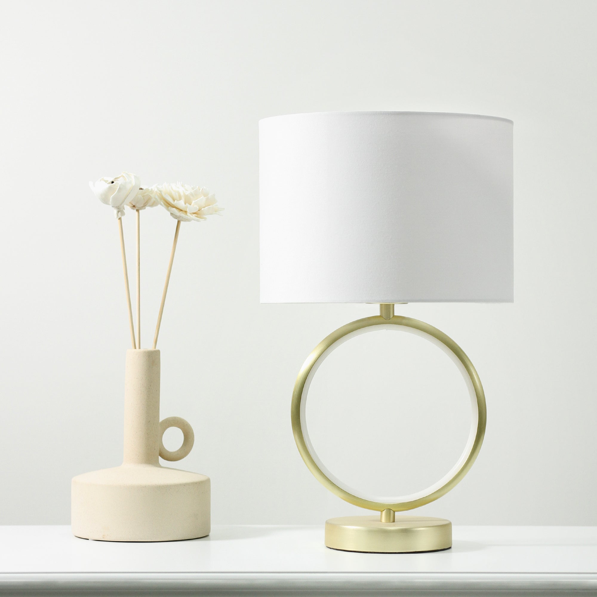 Marie Table Lamp - Brass Big Bedding Australia
