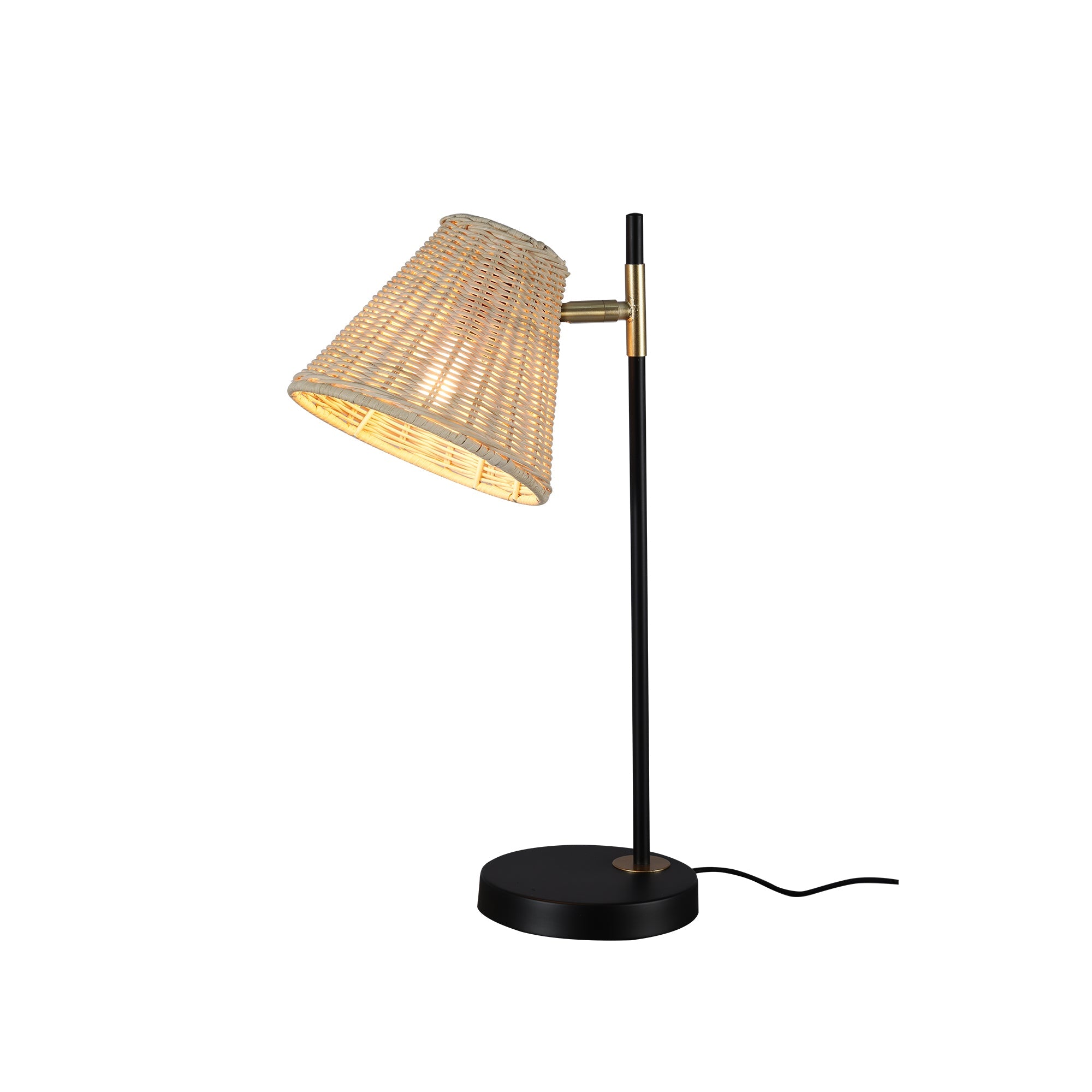 Yvette Rattan Table Lamp Big Bedding Australia