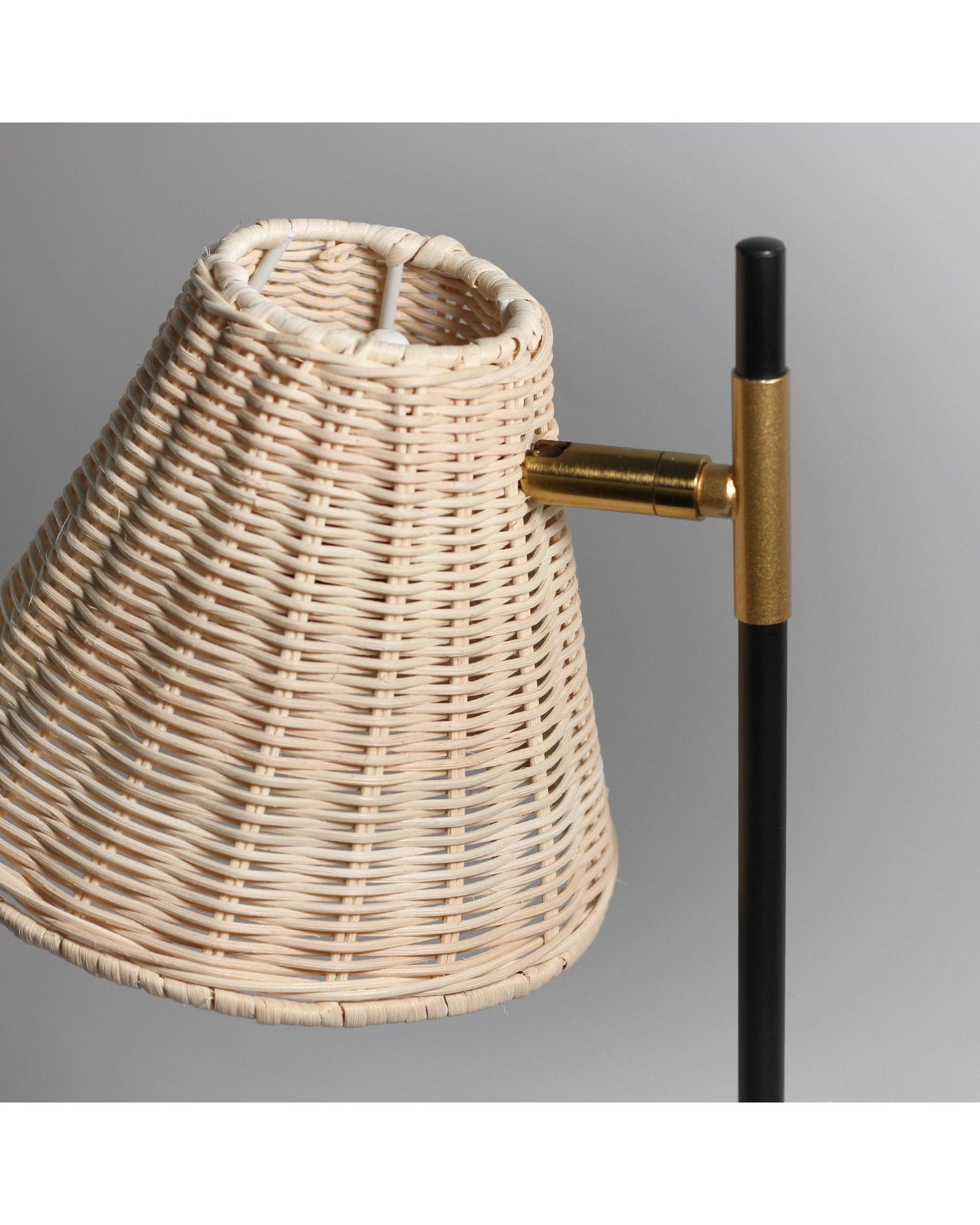 Yvette Rattan Floor Lamp Big Bedding Australia