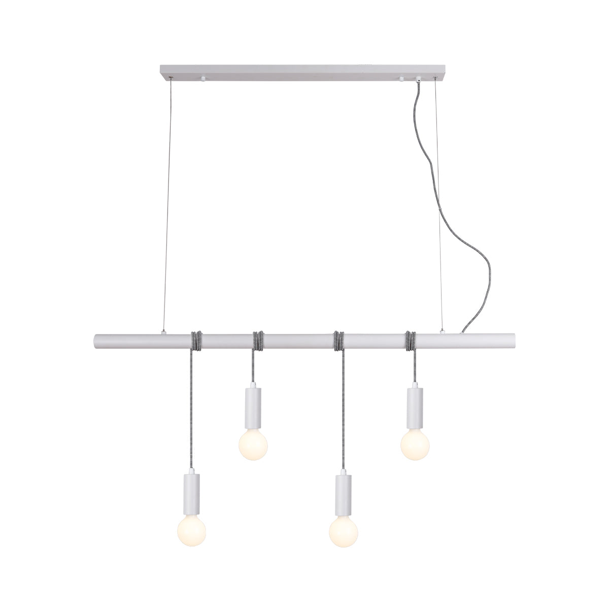 Bikkel 4 Lights Pendant Light - White Lexi Lighting