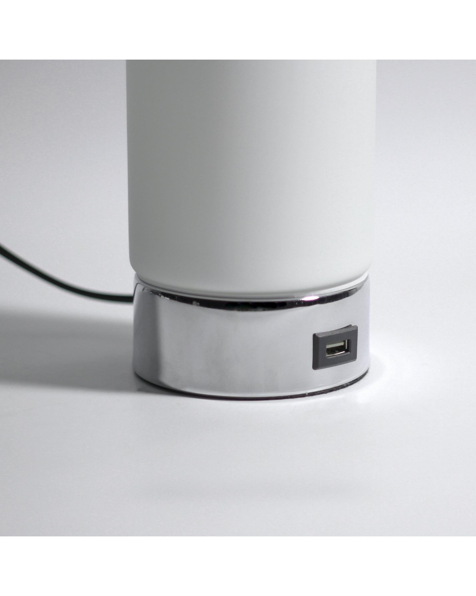 Julie Cylinder Touch Lamp with USB Port Big Bedding Australia
