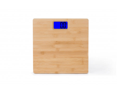 180KG Bamboo Natural Personal Digital Bathroom Scale Big Bedding Australia