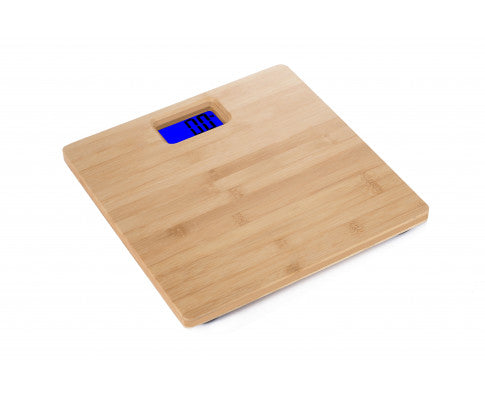 180KG Bamboo Natural Personal Digital Bathroom Scale Big Bedding Australia