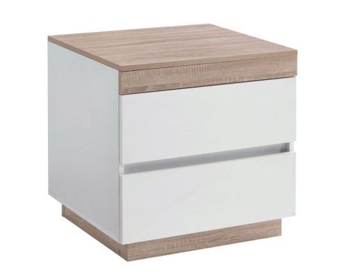 Ashley Coastal White Wooden Bedside Table with Drawers Cabinet Big Bedding Australia