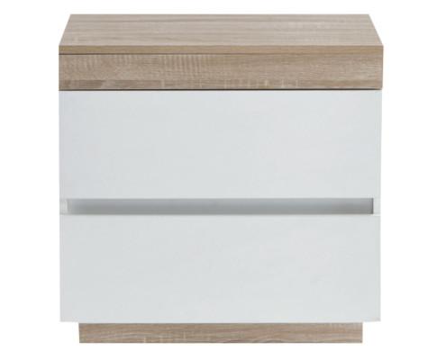 Ashley Coastal White Wooden Bedside Table with Drawers Cabinet Big Bedding Australia