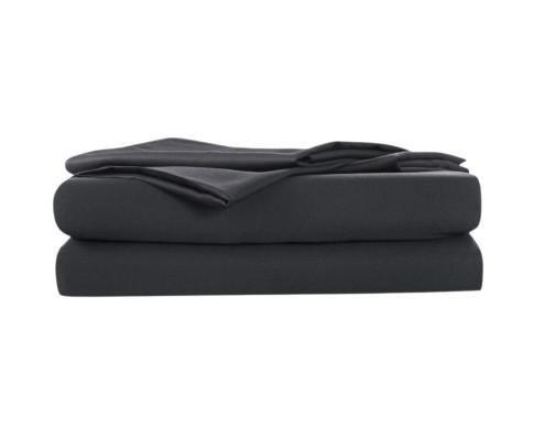 Organic Bamboo Duvet Cover Set A - Charcoal Big Bedding Australia