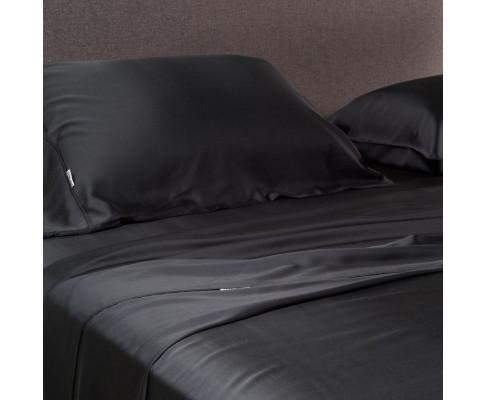 100% Organic Bamboo Fitted Sheet Set A Charcoal Deep Dream