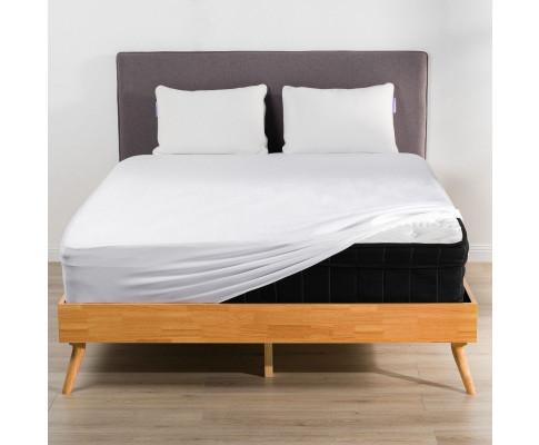 100% Organic Bamboo Fitted Sheet Set A White Deep Dream