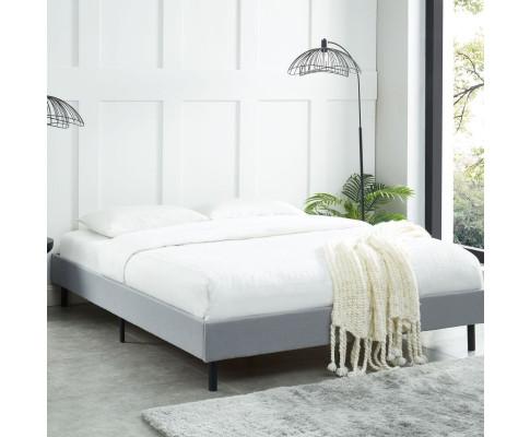 Modern Minimalist Stone Grey Bed Base Frame Big Bedding Australia