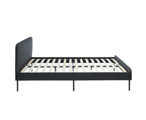 Modern Minimalist Charcoal Bed frame with Curved Head board Big Bedding Australia
