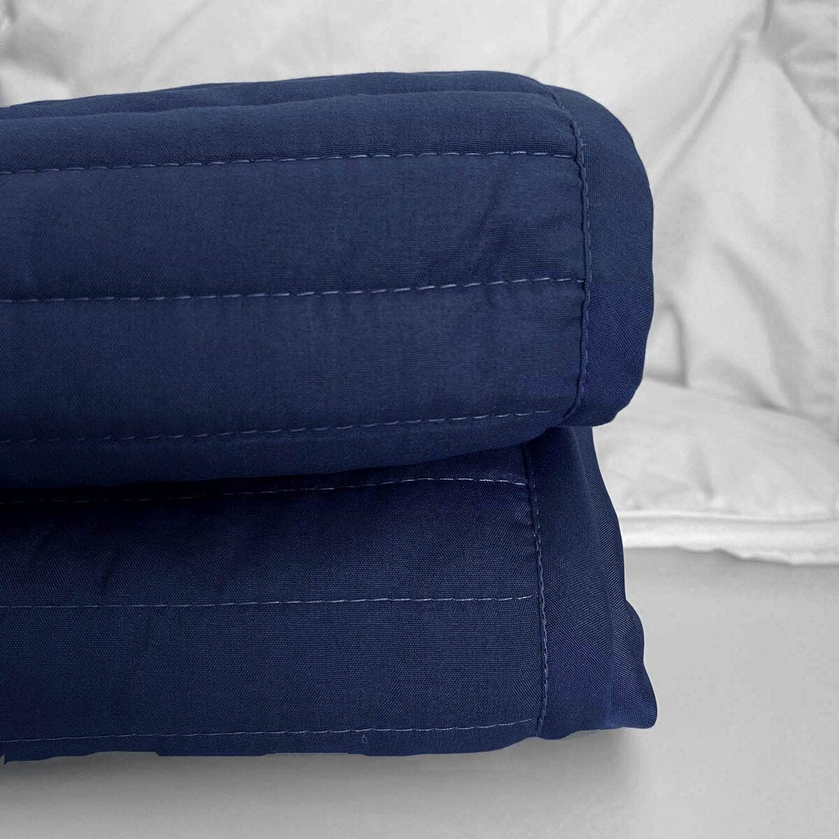 Luxton Ezy Quilted Valance - Navy Luxton