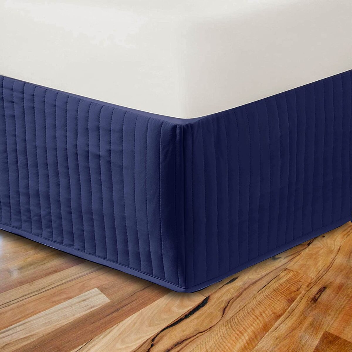 Luxton Ezy Quilted Valance - Navy Luxton