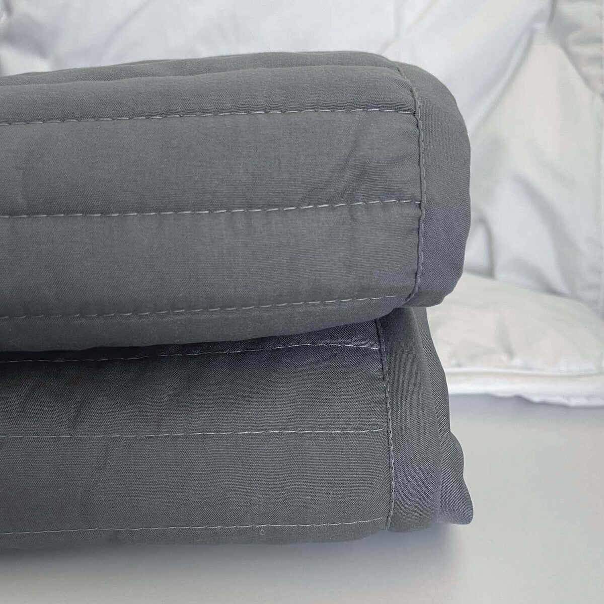 Luxton Ezy Quilted Valance - Grey Luxton