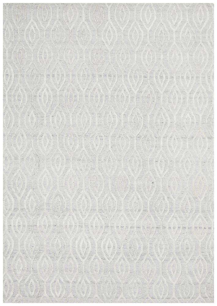 Visions Winter Wish White Modern Rug Rug Culture