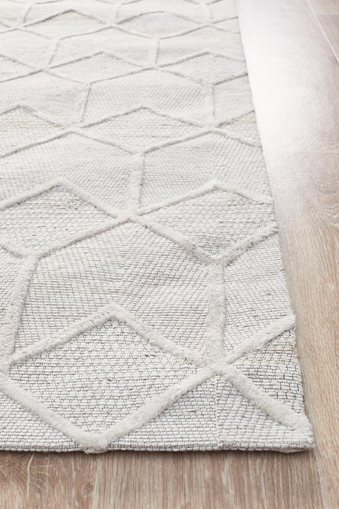 Visions Winter Grey Brush Modern Rug Rug Culture