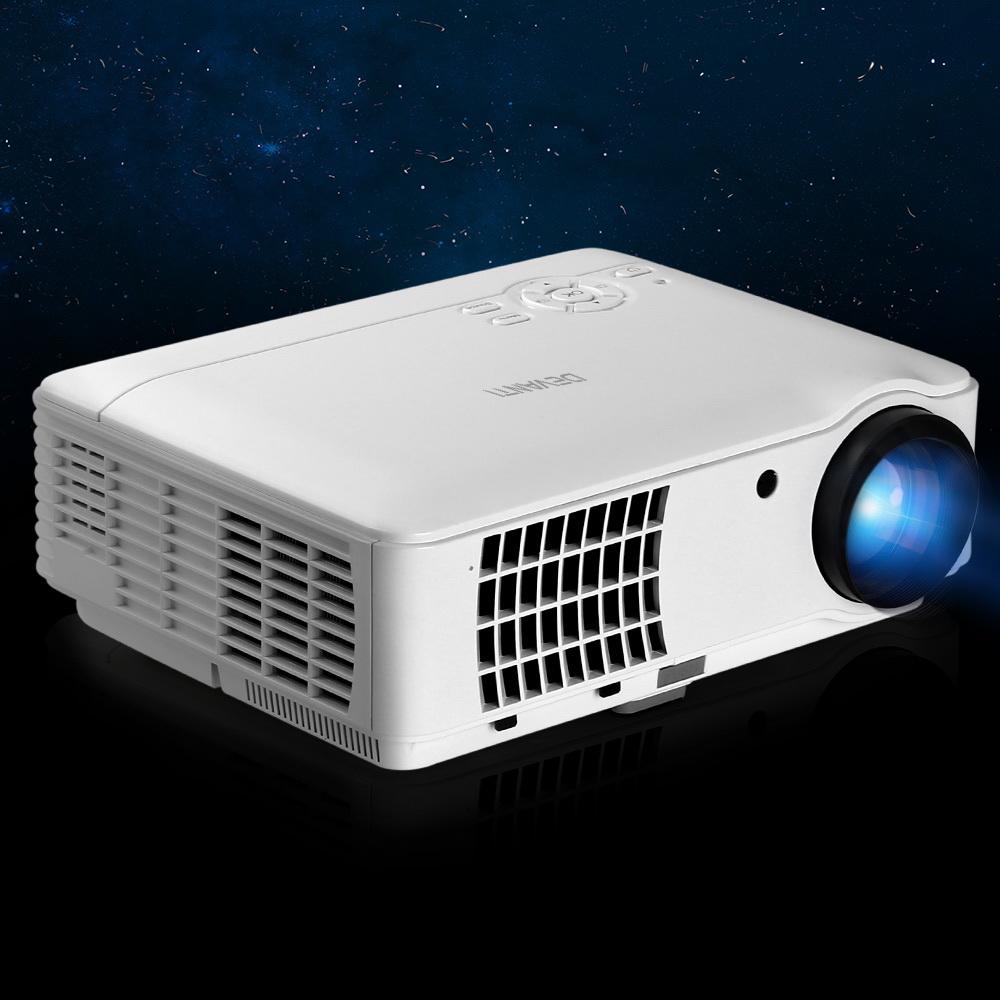 Mini Video Projector Portable HD 1080P 2500 Lumens Home Theater USB VGA Devanti