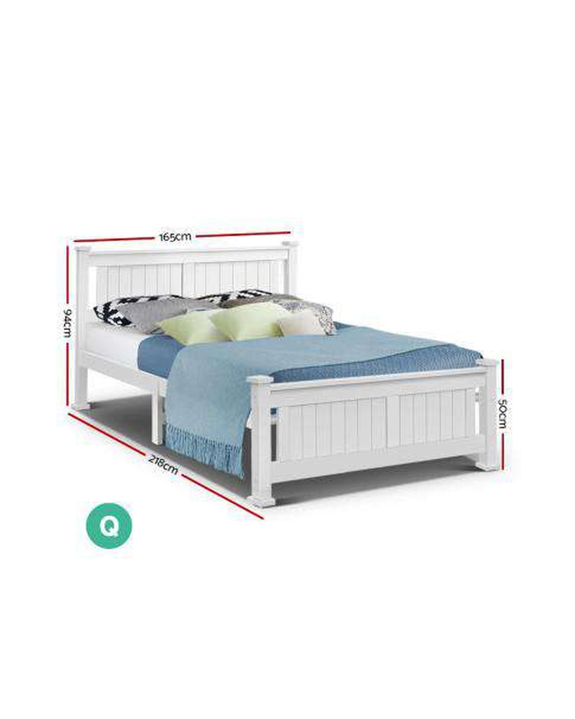 Queen Size Wooden Bed Frame Kids Adults Timber Artiss