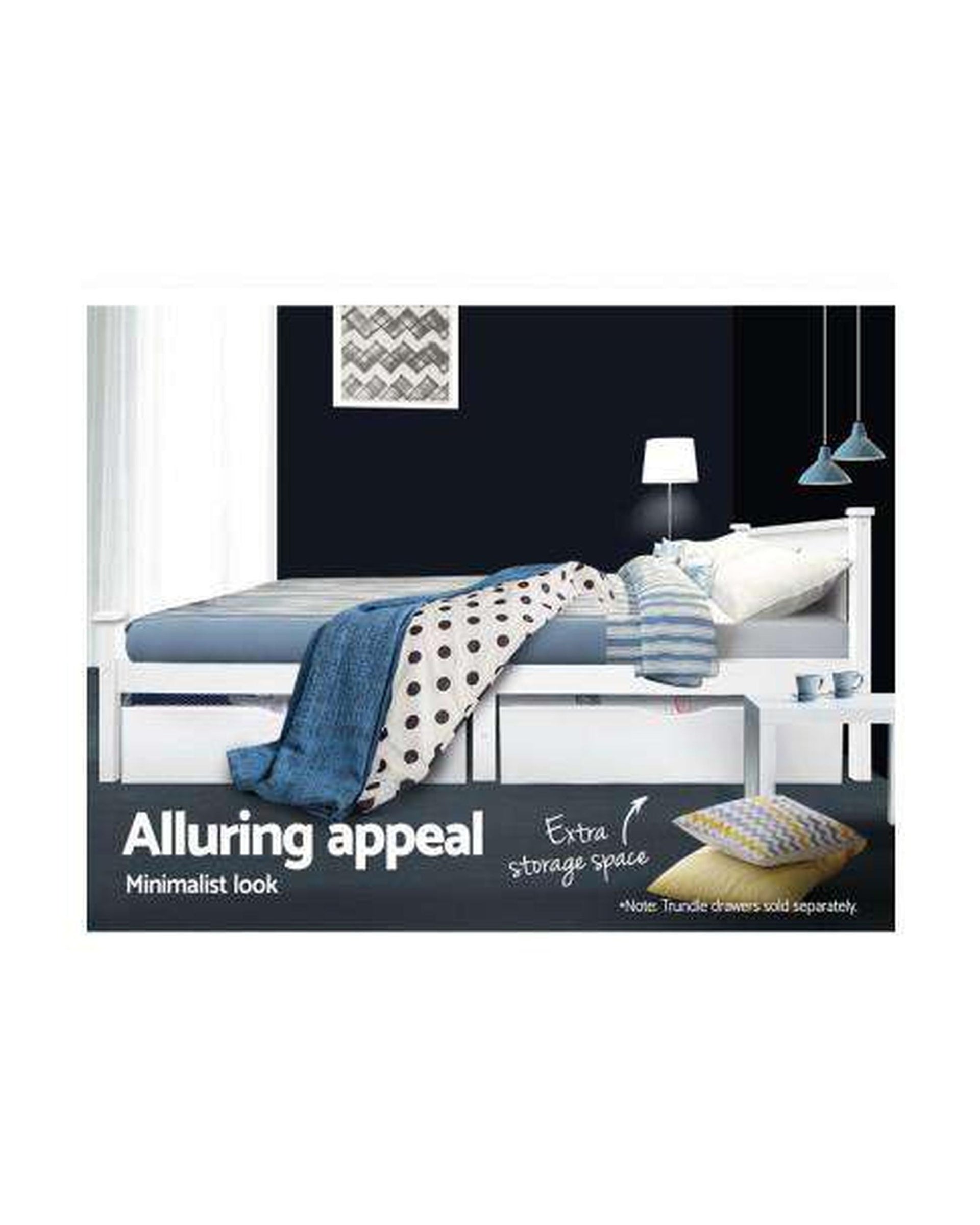 Queen Size Wooden Bed Frame Kids Adults Timber Artiss