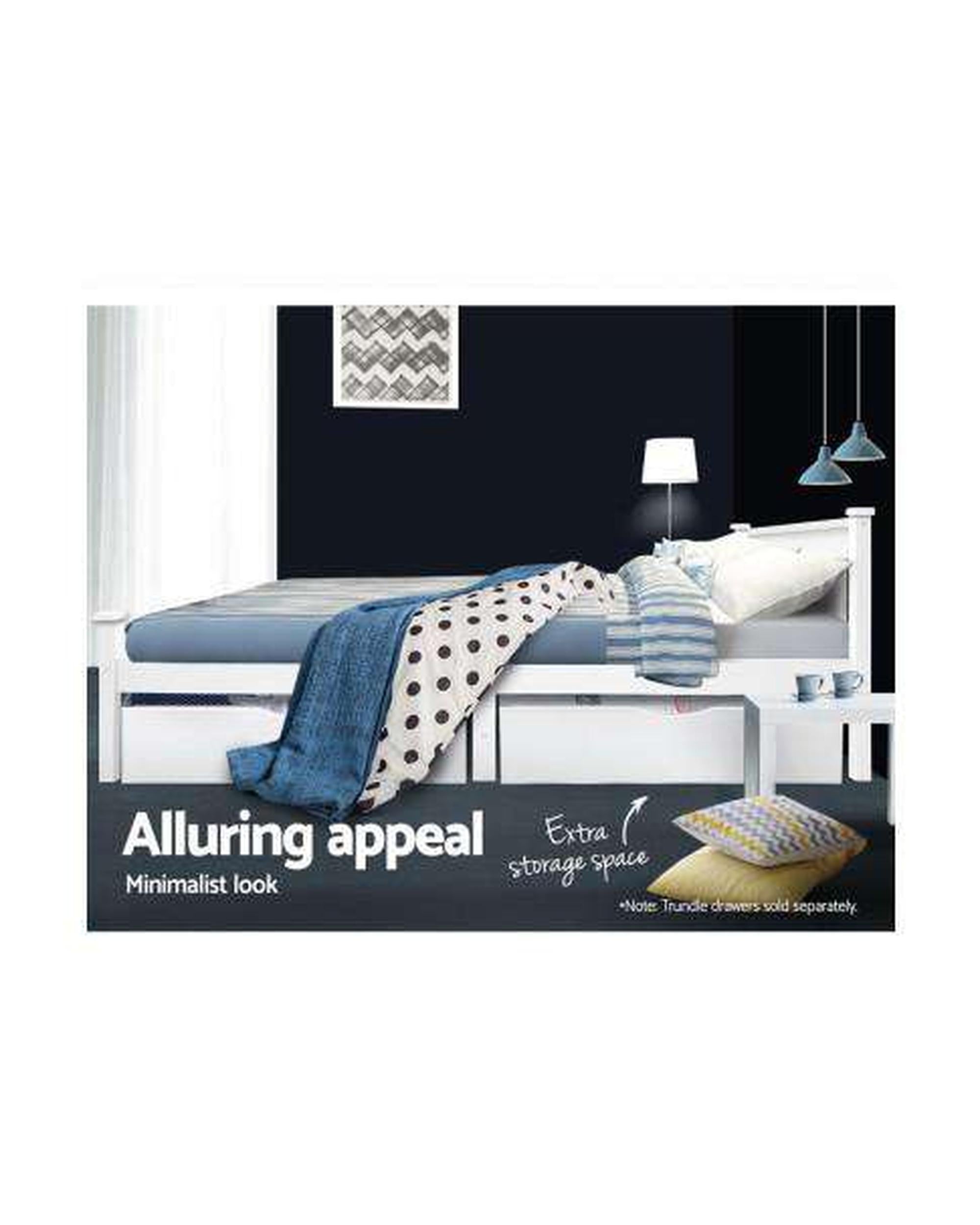 Queen Size Wooden Bed Frame Kids Adults Timber Artiss