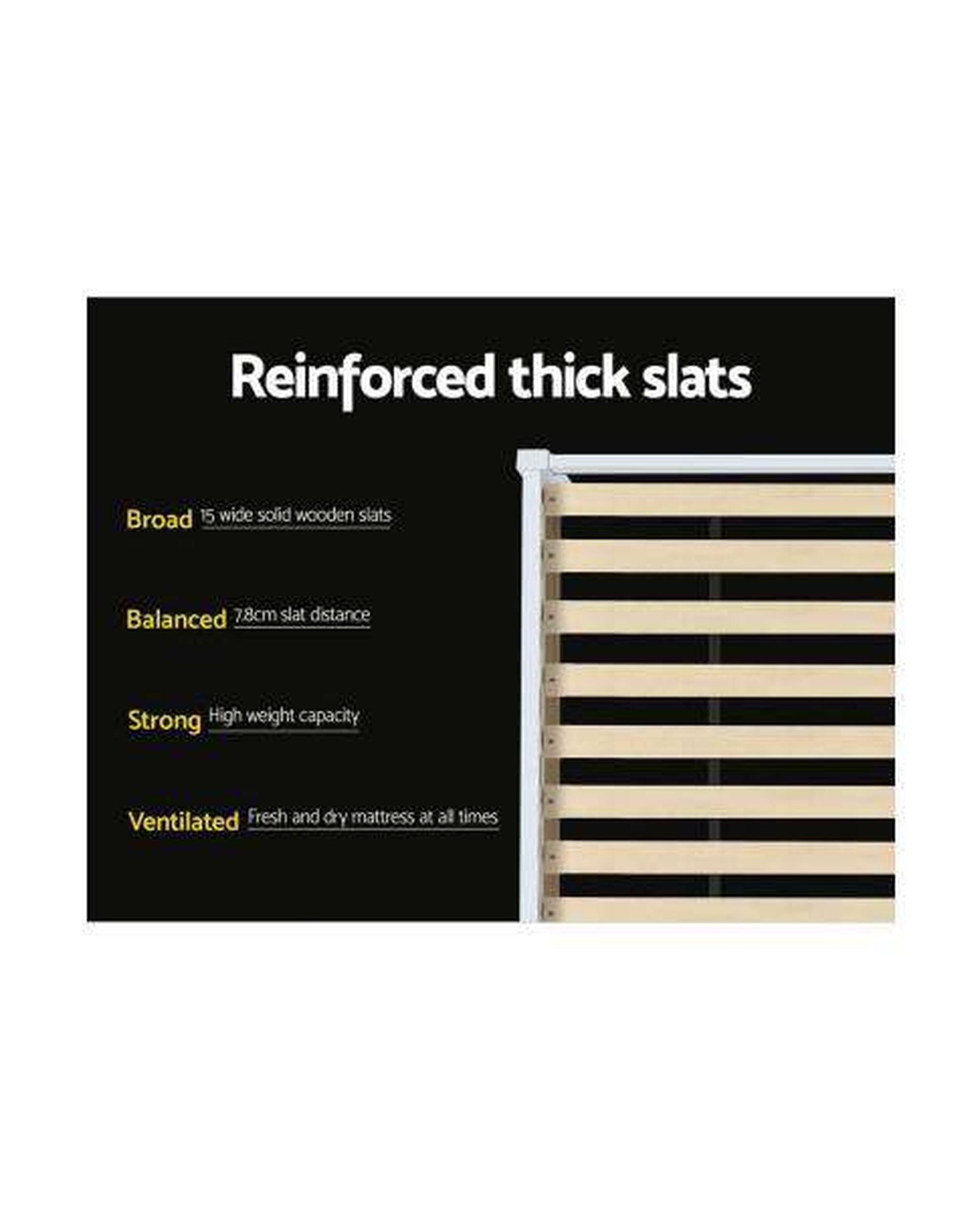 Wooden Trundle Bed Frame - White Artiss