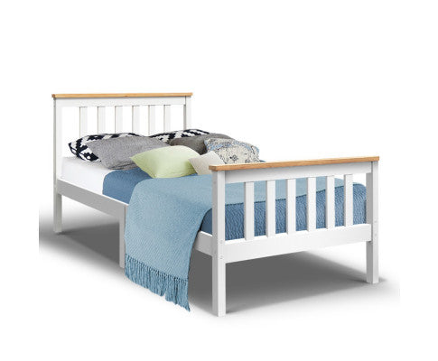 Single Wooden Bed Frame Bedroom Furniture Kids Artiss