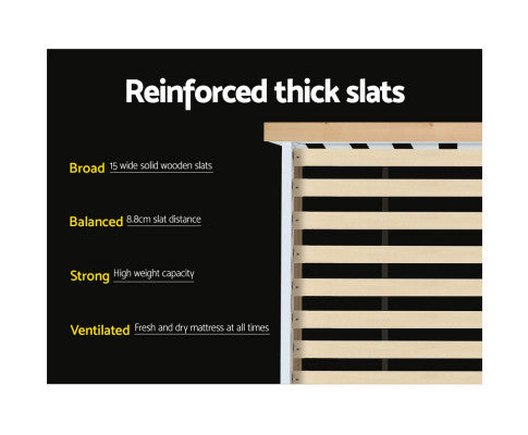 Single Wooden Bed Frame Bedroom Furniture Kids Artiss