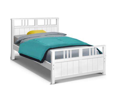 Wooden Bed Frame King Single Size Timber Kids Adults Mattress Base EVA Artiss