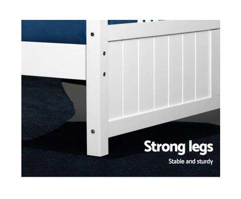 Wooden Bed Frame King Single Size Timber Kids Adults Mattress Base EVA Artiss