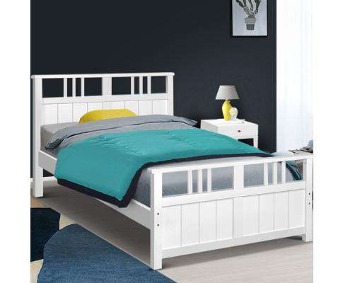 Wooden Bed Frame King Single Size Timber Kids Adults Mattress Base EVA Artiss