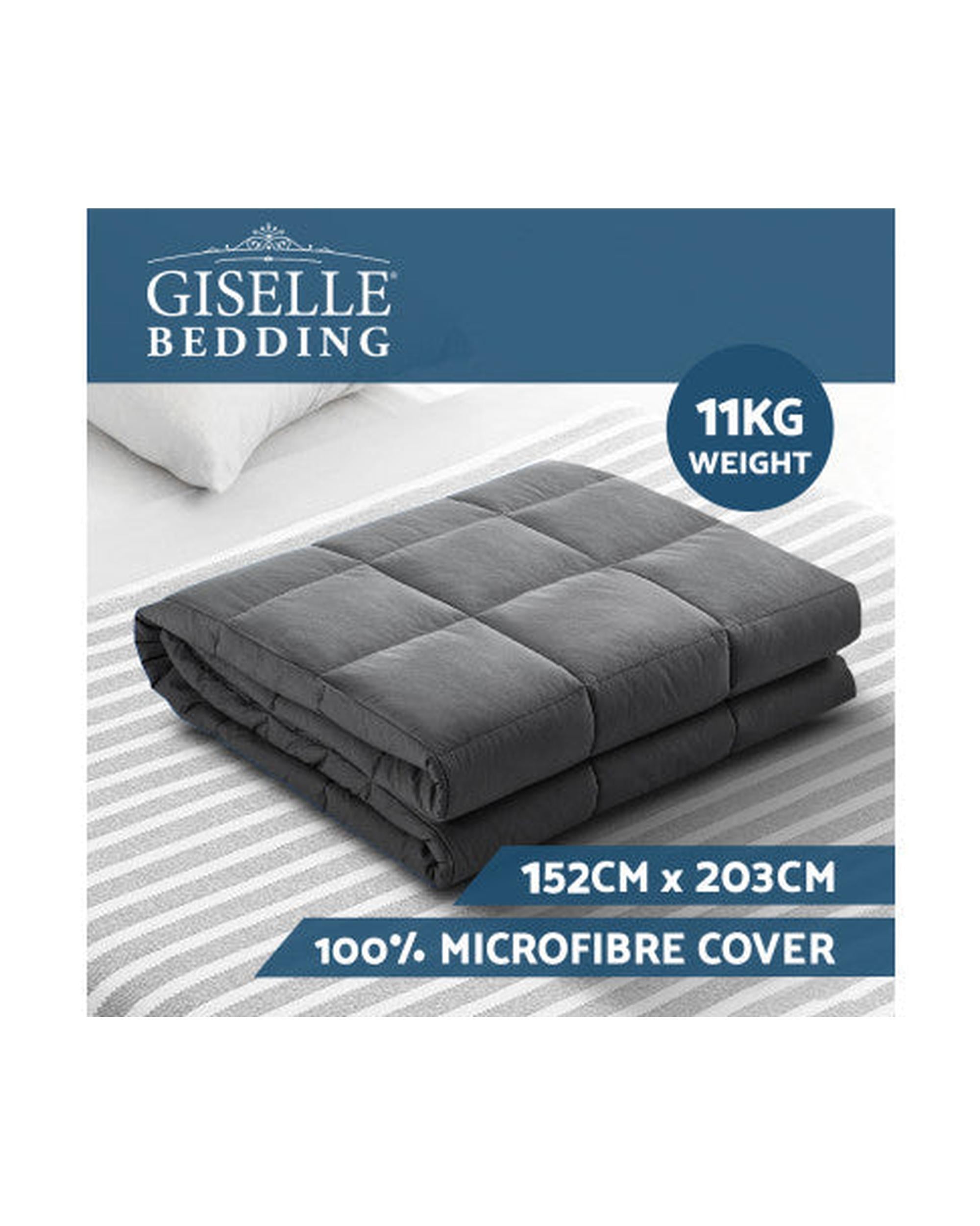 Weighted Blanket 11KG Heavy Gravity Blankets Adult Deep Sleep Ralax Washable Giselle
