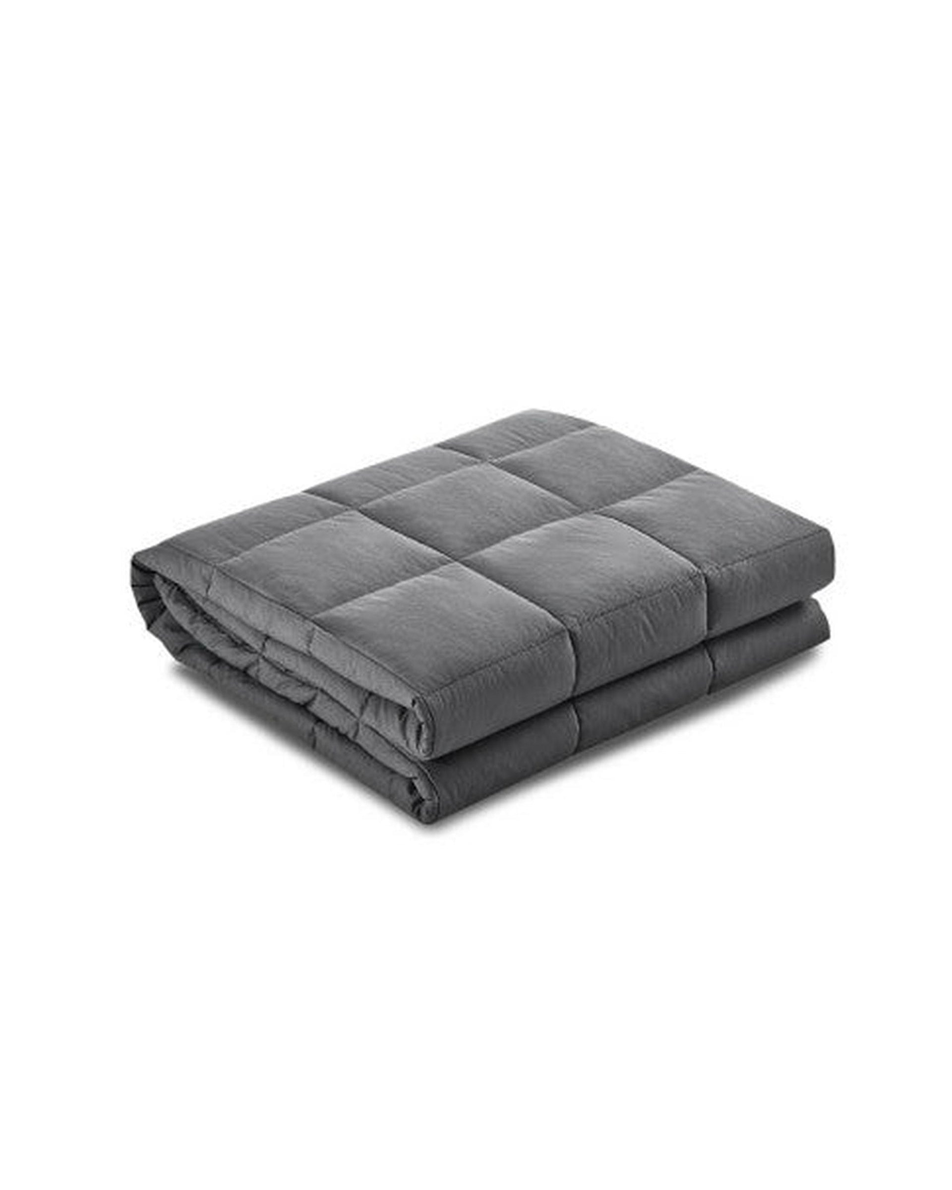 Weighted Blanket Adult 5KG Heavy Gravity Blankets Microfibre Cover Calming Relax Anxiety Relief Grey Giselle
