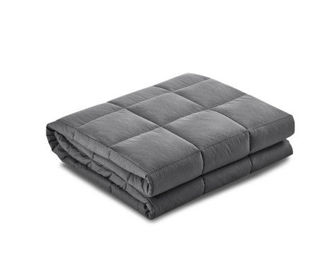Weighted Blanket Adult 9KG Heavy Gravity Blankets Microfibre Cover Calming Relax Anxiety Relief Grey Giselle