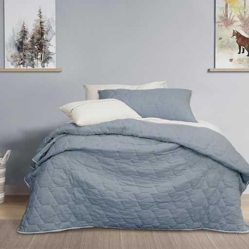Jelly Bean BOLSTON Coverlet Set - PINK & PALE BLUE Jelly Bean Kids