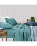 Amsons Sheet Set - Fitted & Flat Sheet With Pillowcases - Mint Green Amsons