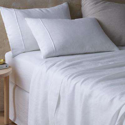 Vintage Design White Hemp Sheet Set Vintage Design