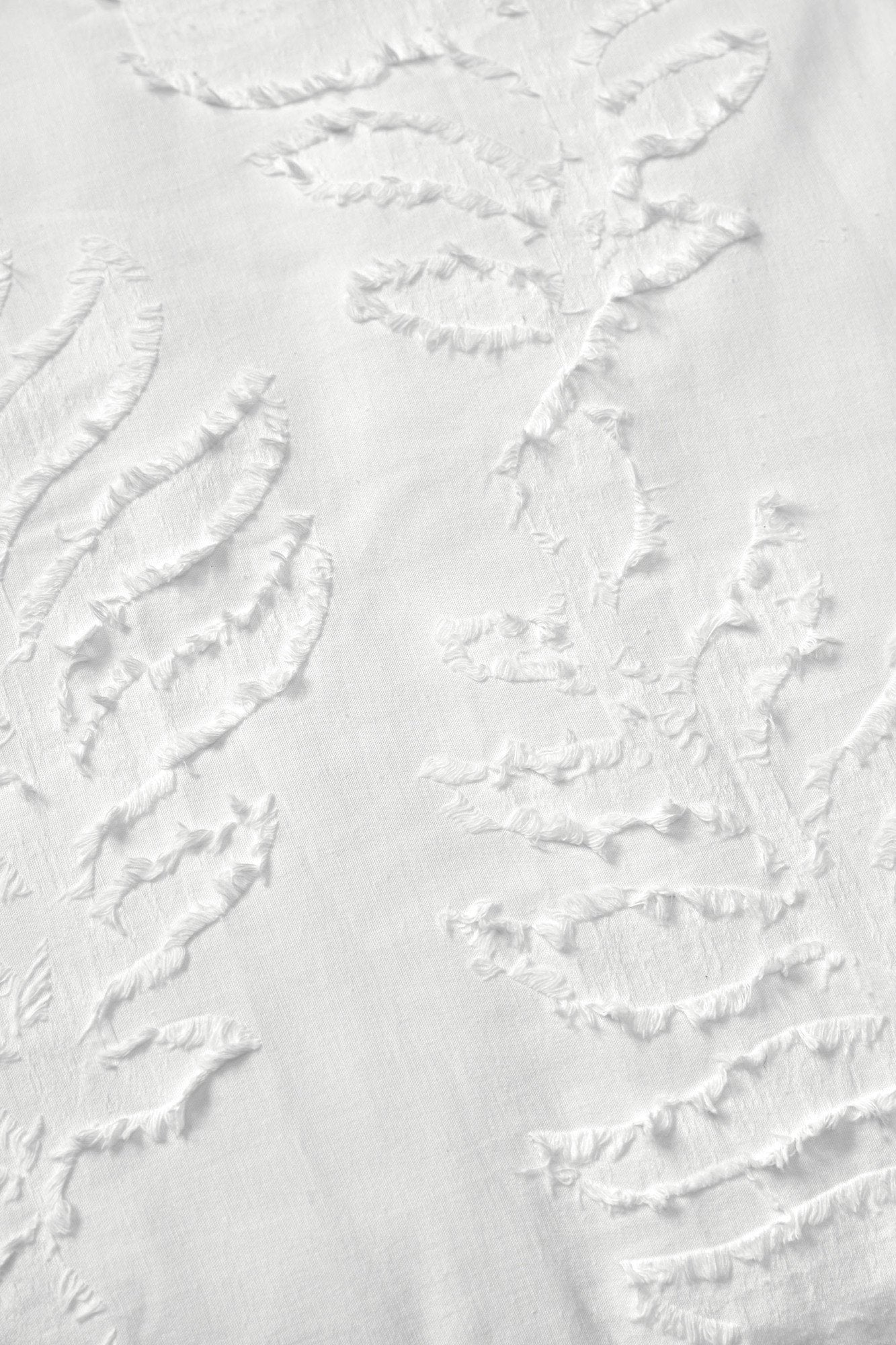 Vintage Design Lucas White Cotton Quilt Cover Set Vintage Design