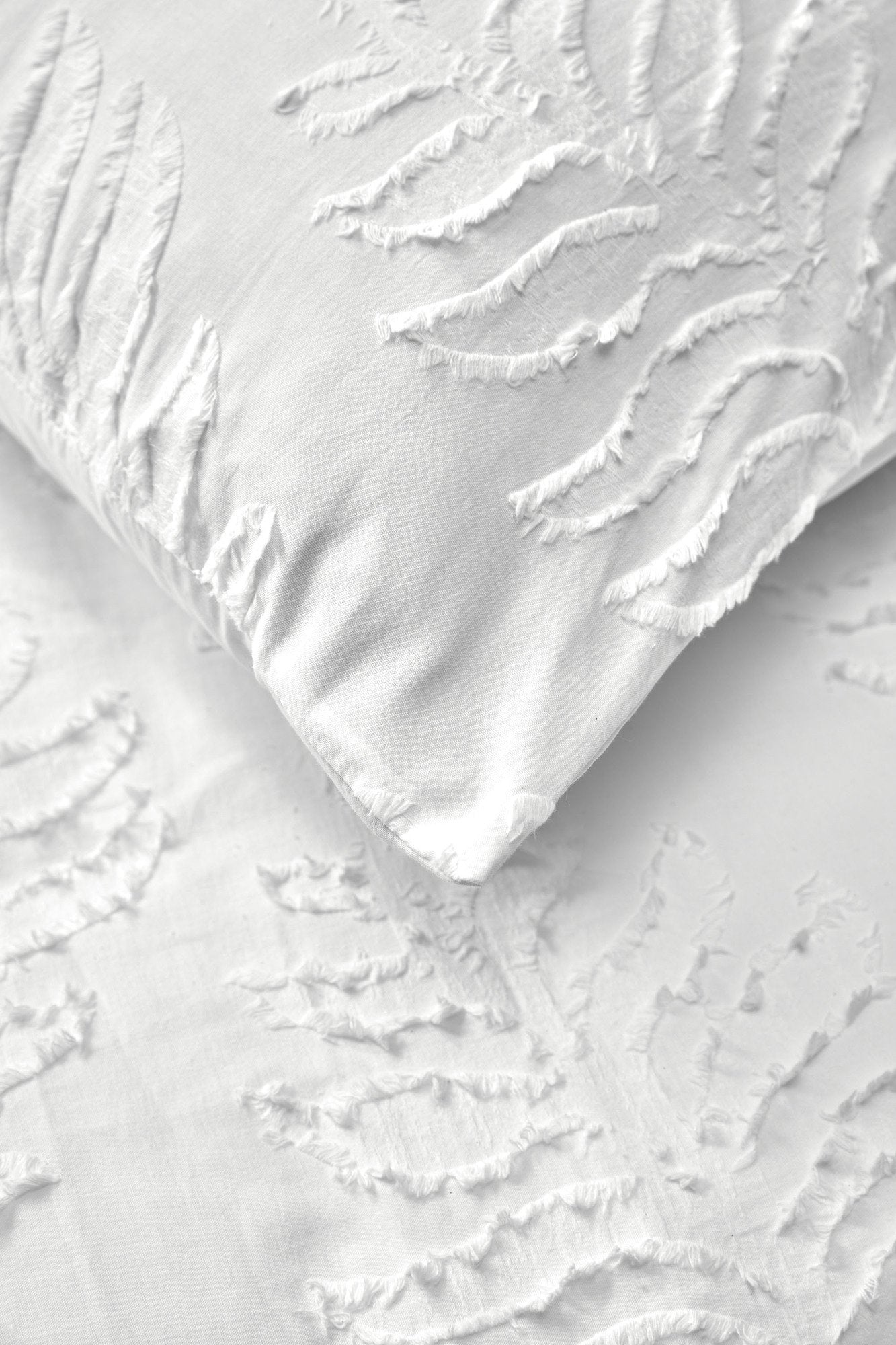 Vintage Design Lucas White Cotton Quilt Cover Set Vintage Design