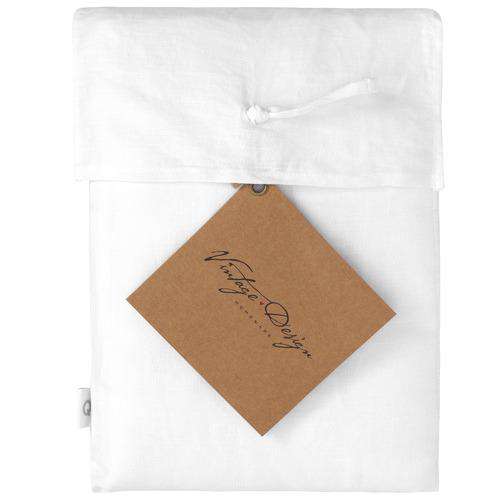 Vintage Design White 100% Hemp Quilt Cover Set Vintage Design