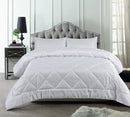 Accessorize White Waffle Stripe 3 Piece Jacquard Comforter Set Accessorize