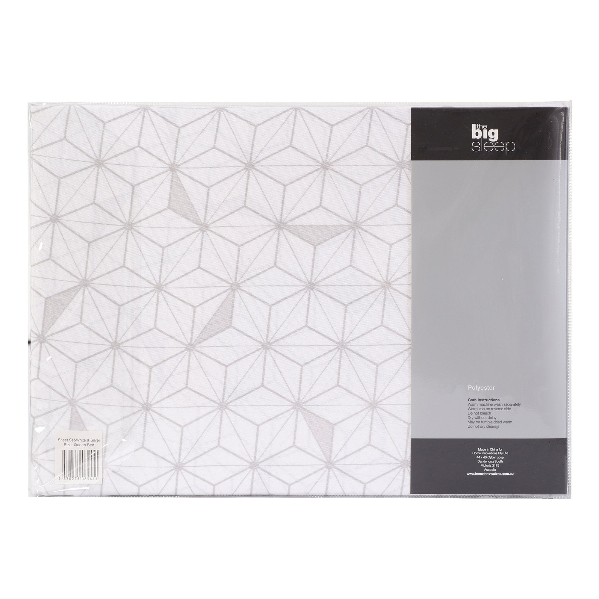The Big Sleep Cubis White & Silver Sheet Set The Big Sleep