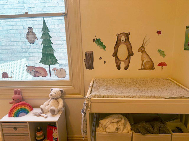 Woodland Animals Polka Art Prints