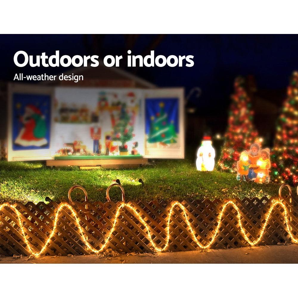 50M Christmas Rope Lights 1200 LED Warm White Big Bedding Australia