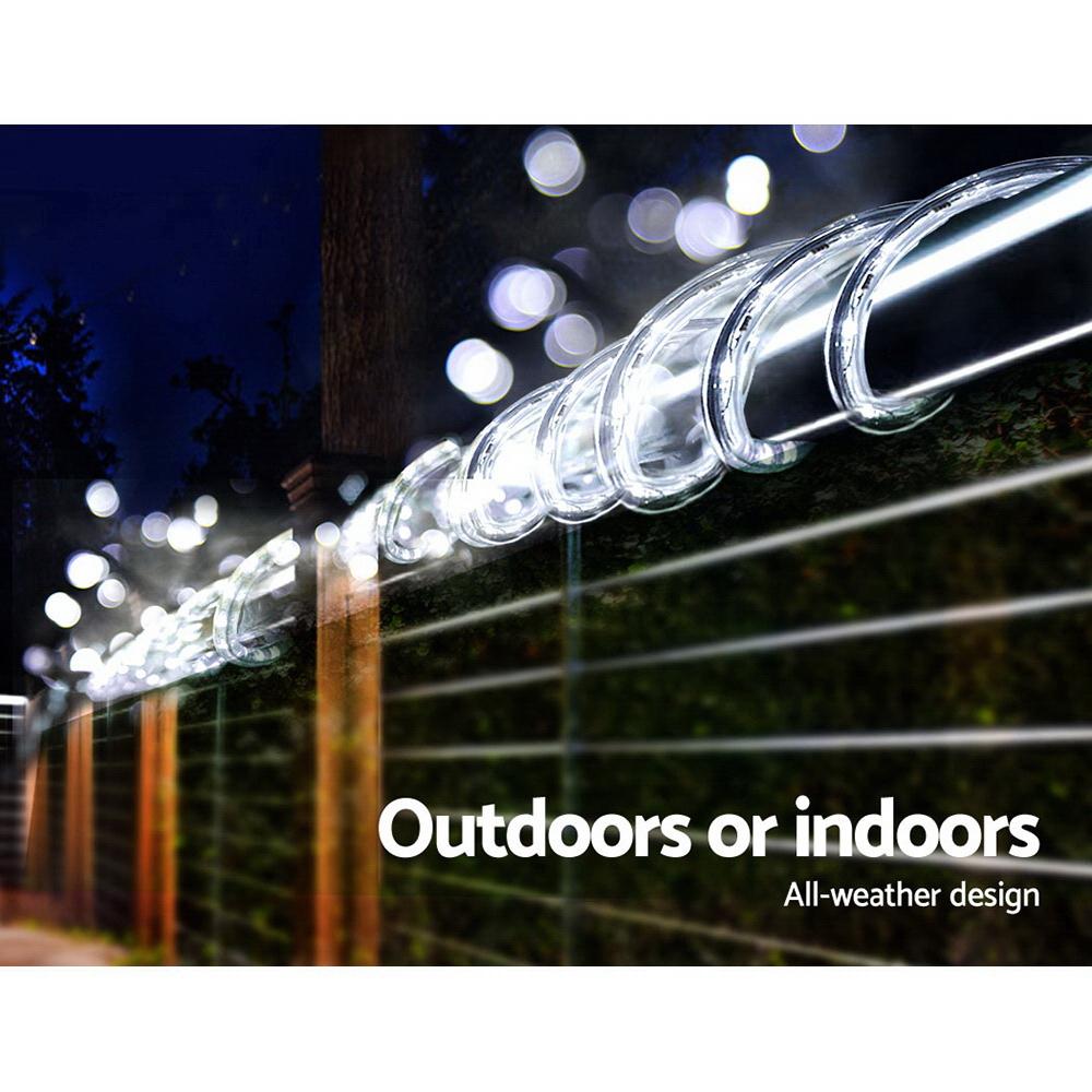 50M Christmas Rope Lights 1200 LED Cold White Big Bedding Australia