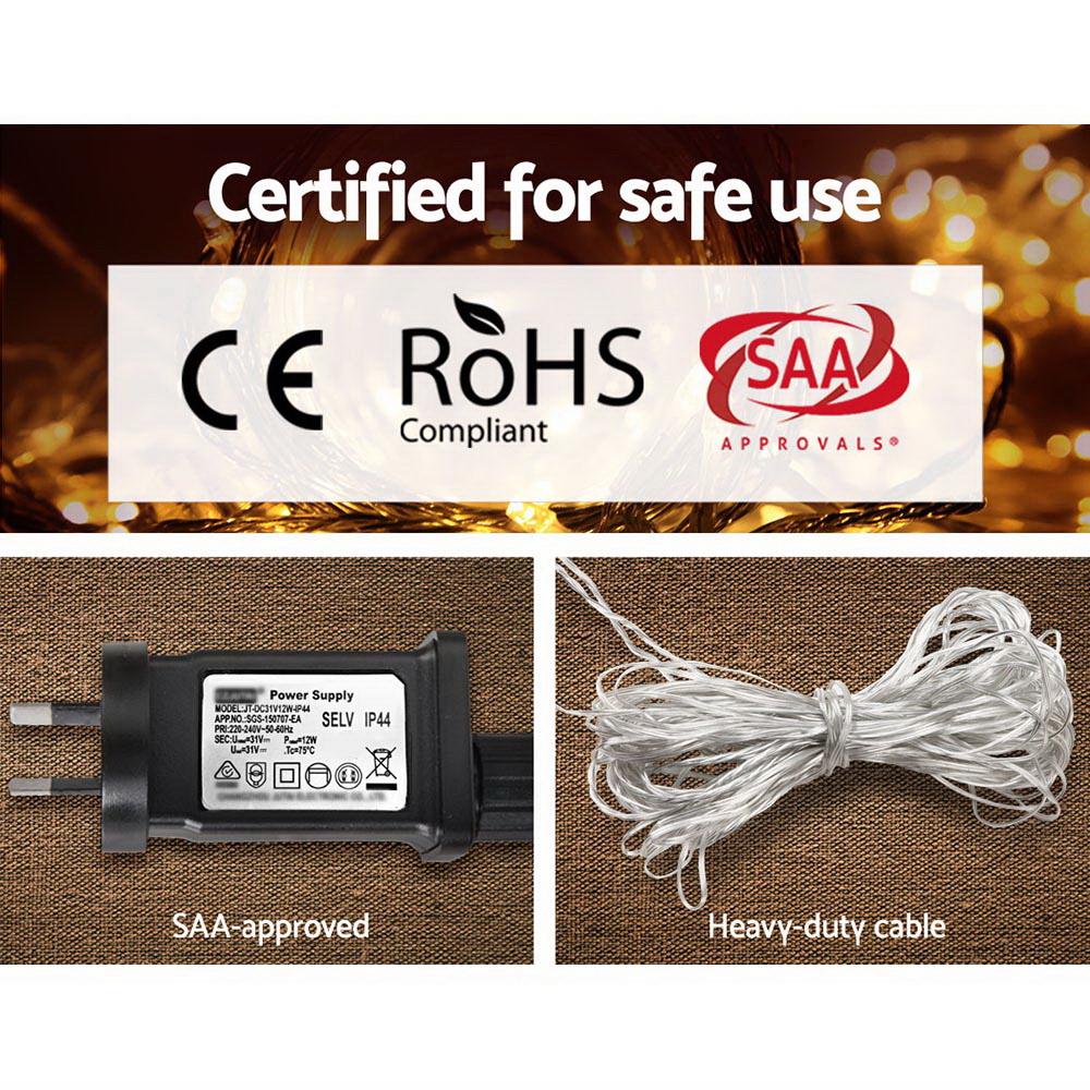 50M Christmas String Lights 500LED Party Wedding Outdoor Garden Big Bedding Australia