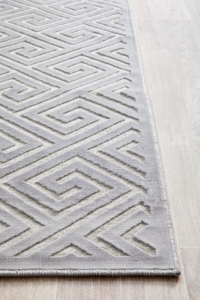 York Alice Silver Runner Rug RUG CULTURE