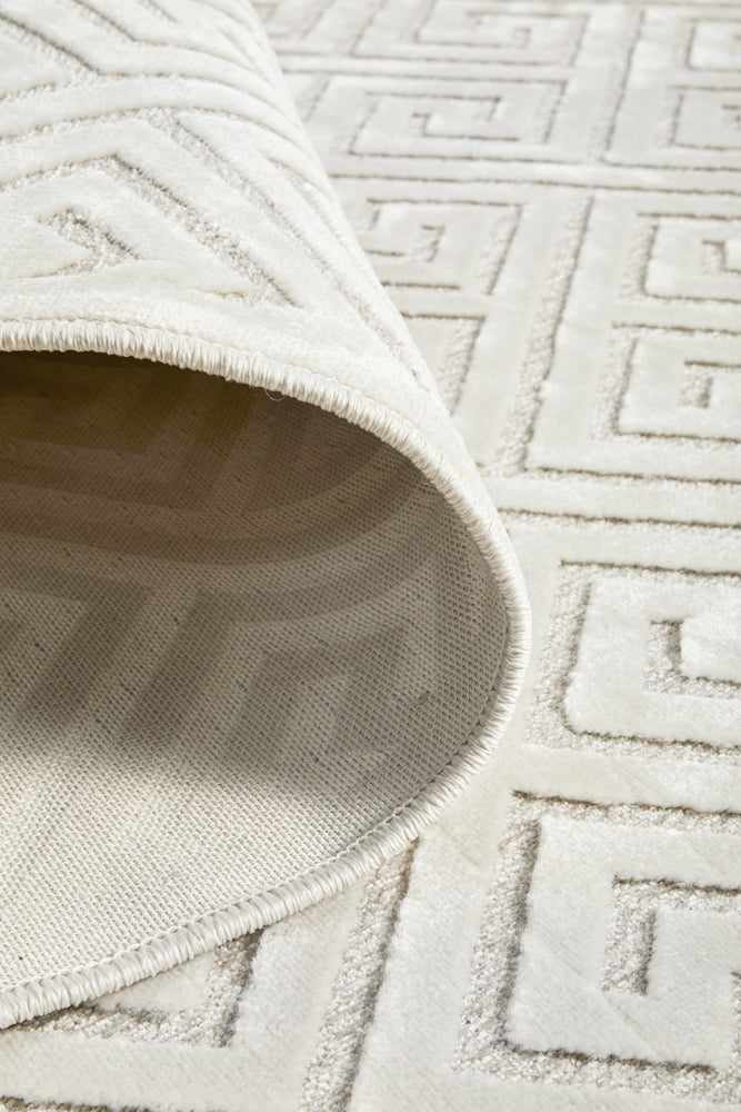 York Alice Natural White Rug RUG CULTURE