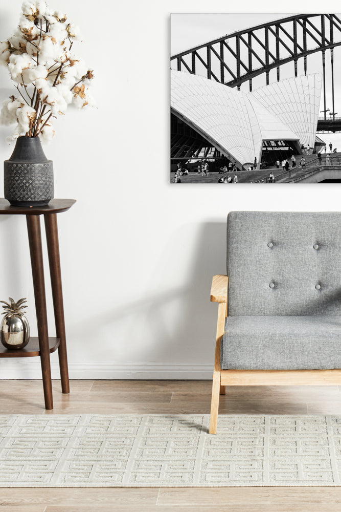 York Brenda Natural White Runner Rug RUG CULTURE