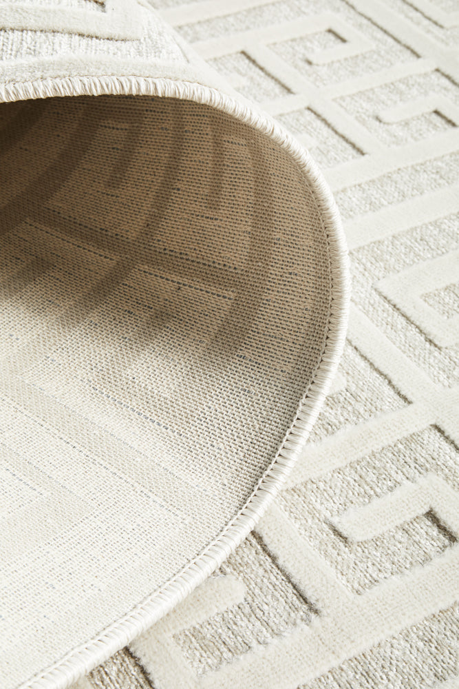 York Brenda Natural White Runner Rug RUG CULTURE