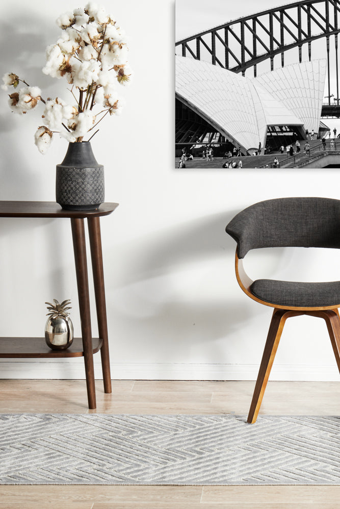 York Cindy Silver Runner Rug RUG CULTURE