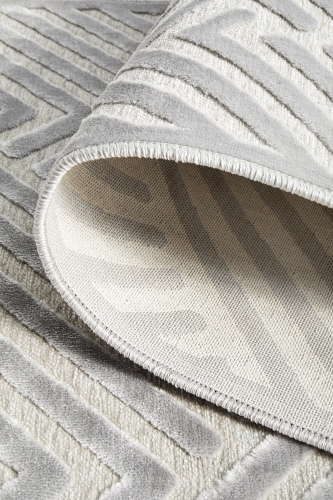 York Cindy Silver Runner Rug RUG CULTURE